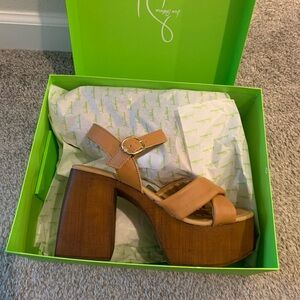 Sam Edelman Brown Platform Sandals